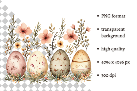 Download Watercolor Easter Eggs Clipart PNG - Watercolor easter Collection